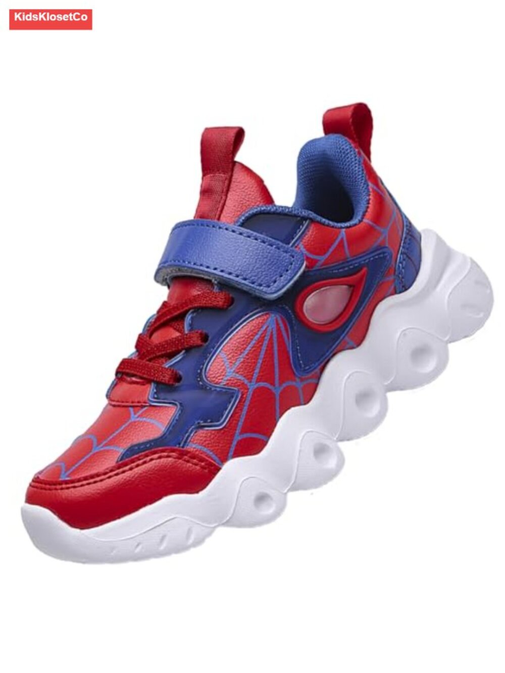 Kids Lightweight Athletic Sneakers Breathable Mesh Velcro